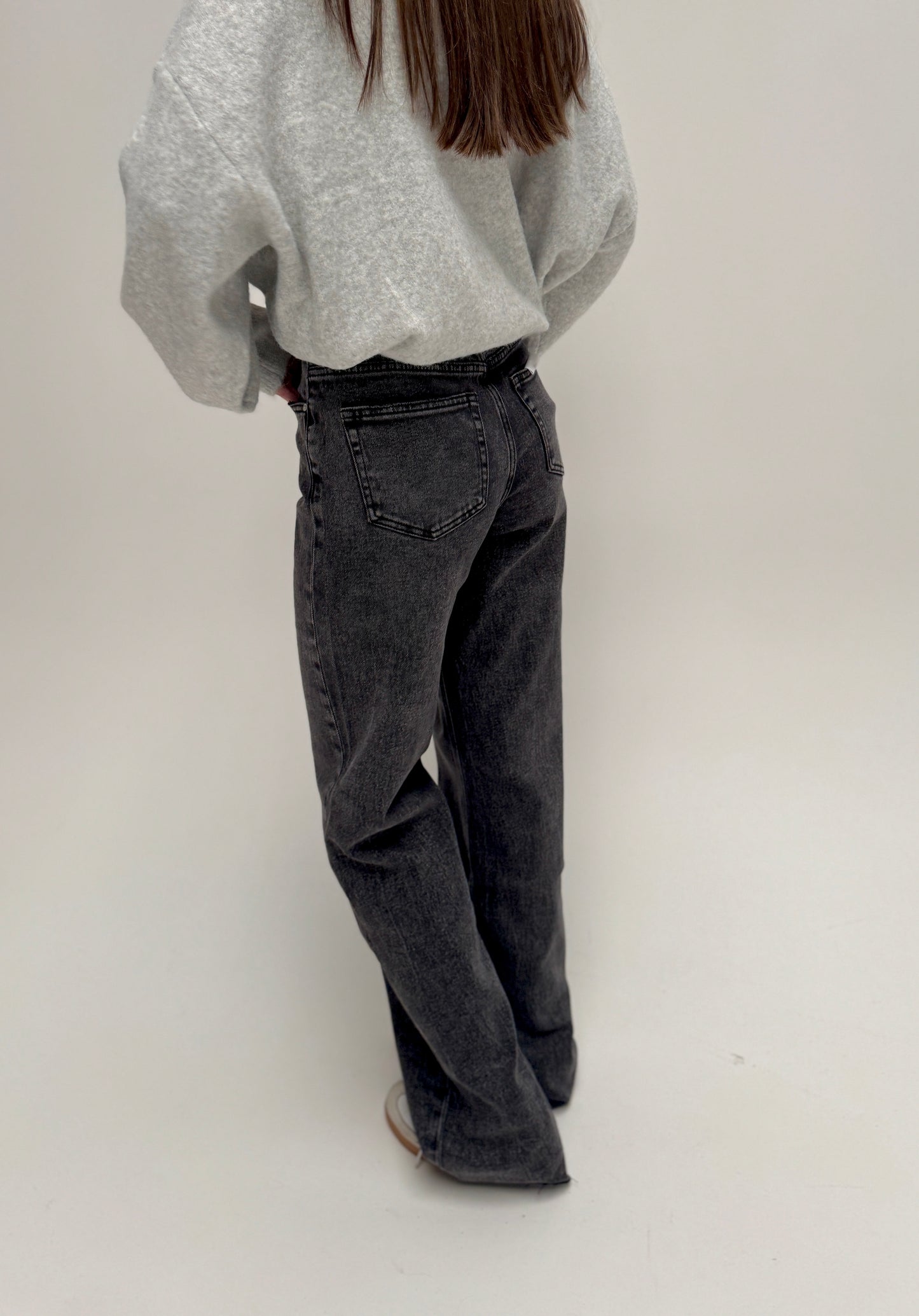 Wideleg jeans Queenhearts - darkgrey 3636-3