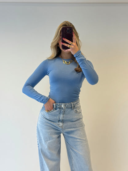 By Izi longsleeved top - lichtblauw