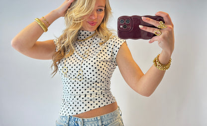 Nova polka dot top