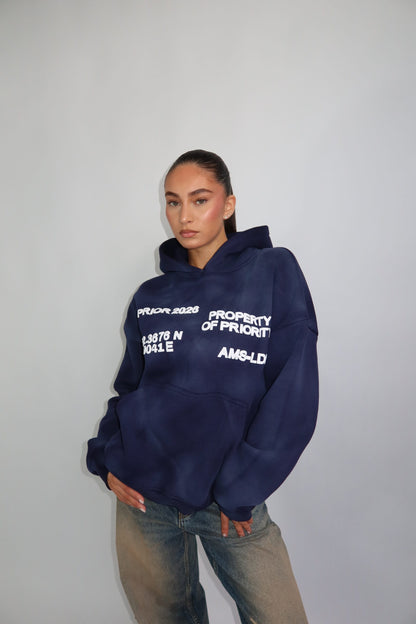 Priority AMS-LDN hoodie - navy