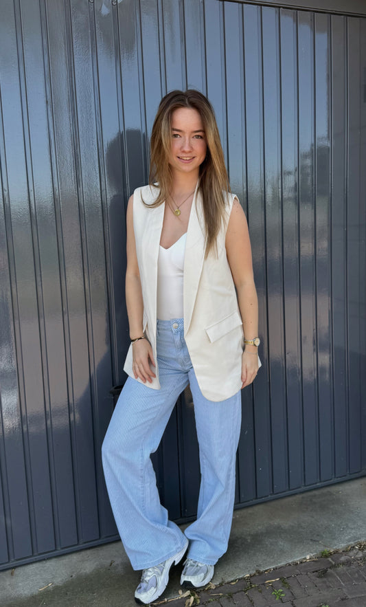 Mavi gilet - creme