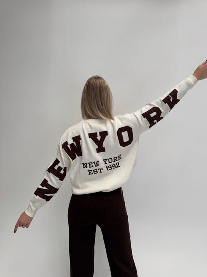 NYC sweater - offwhite