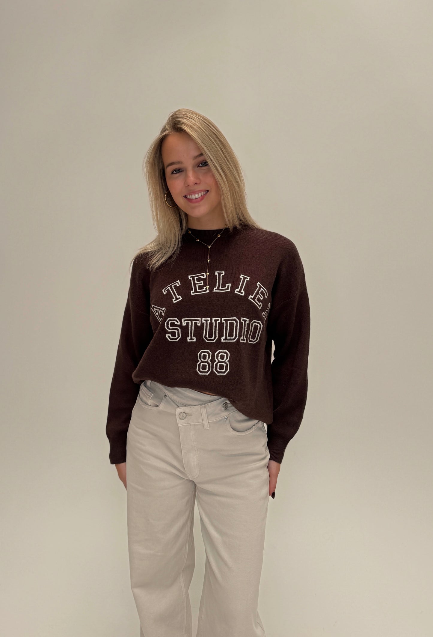 Atelier studio sweater - bruin