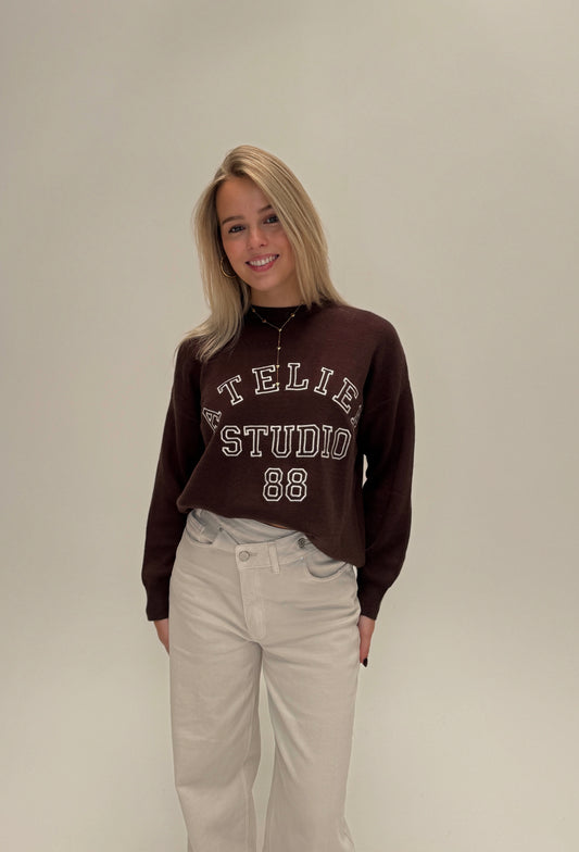 Atelier studio sweater - bruin
