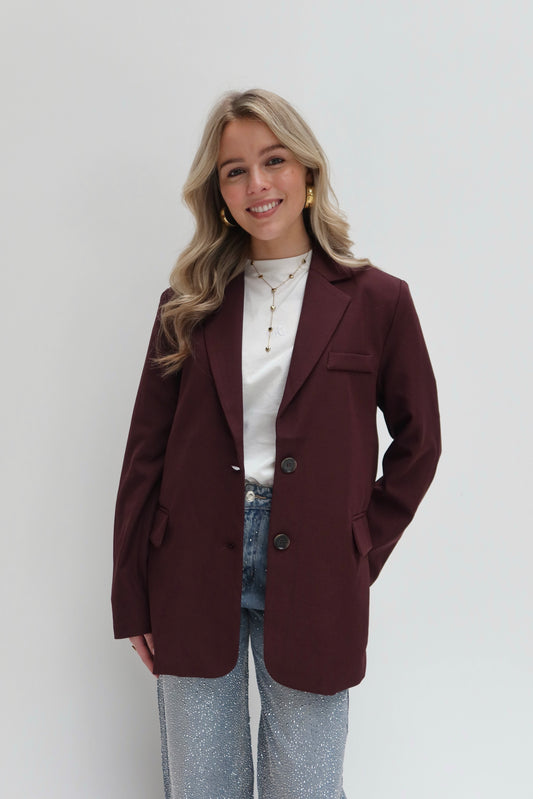 Zarah blazer - bordeaux