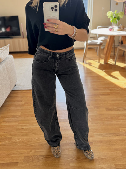 Mallou balloon jeans - zwart (Queenhearts)