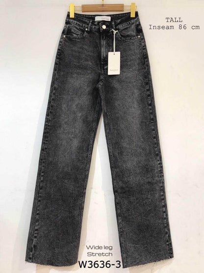 Wideleg jeans Queenhearts - darkgrey 3636-3