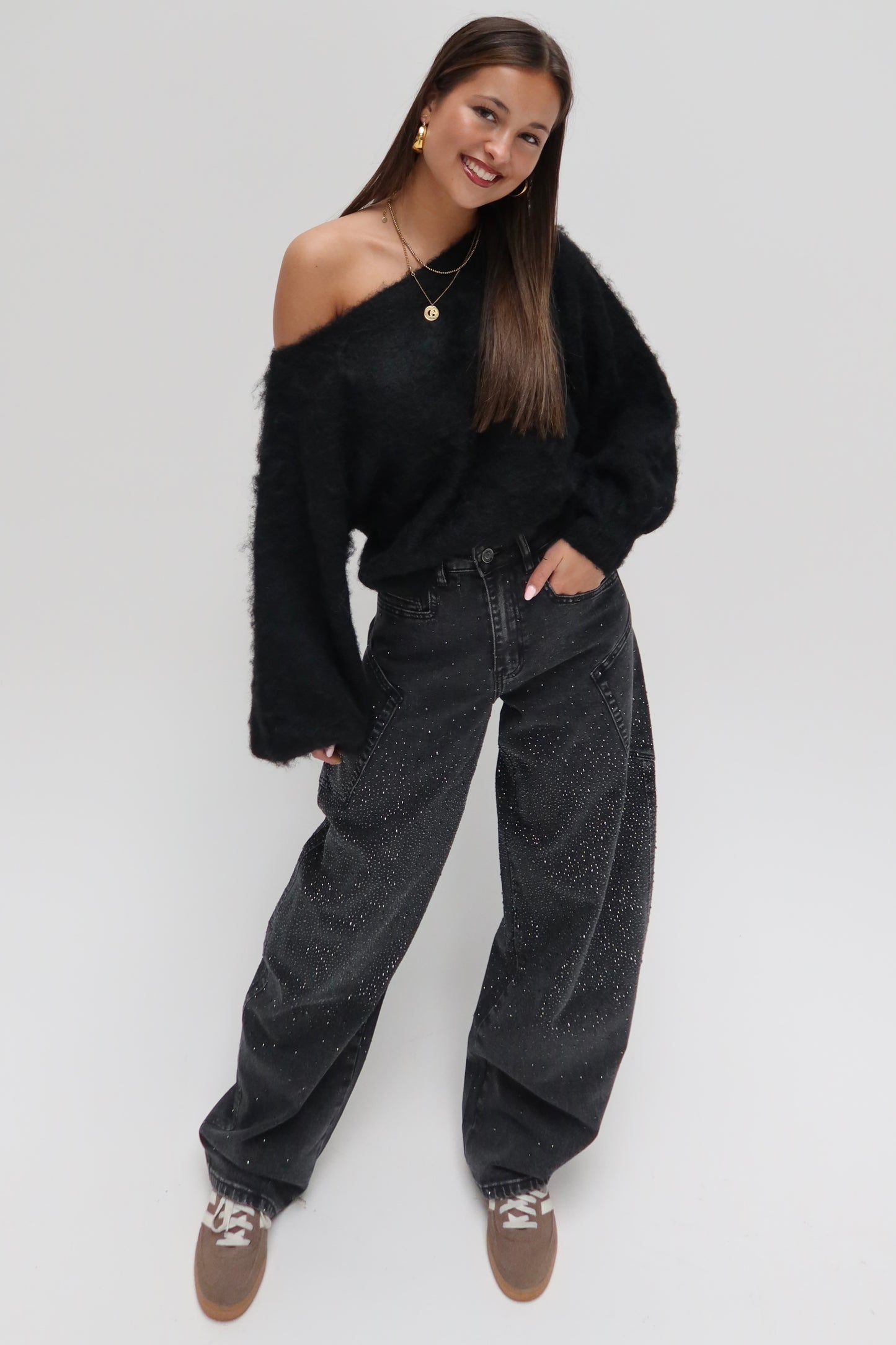 Queenheart balloon sparkle jeans