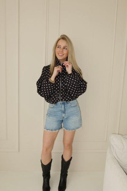 Sofia polka dot jacket - zwart