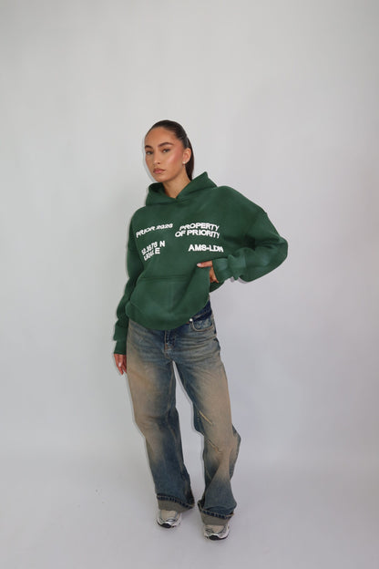 Priority AMS-LDN hoodie - groen