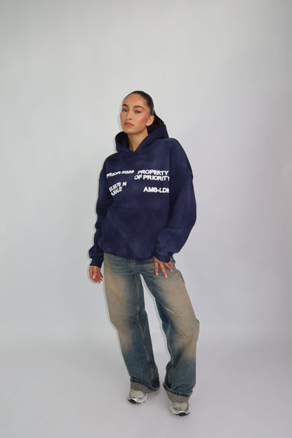 Priority AMS-LDN hoodie - navy
