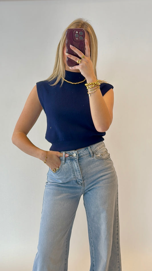 Lou top navy