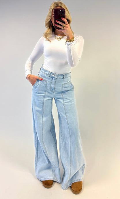 Extra wide leg jeans - Queenhearts