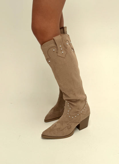 Western cowboy boots - beige