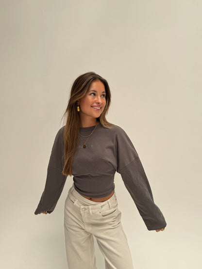 Redefined top longsleeved - grijs