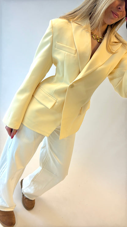 Tailored blazer - butteryellow