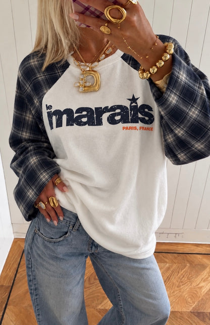 Marais longsleeve - blauw