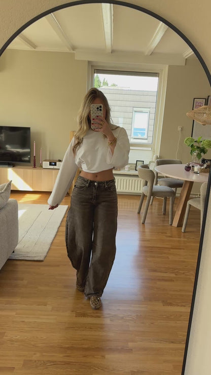 Mallou balloon jeans - donkergrijs (Queenhearts)