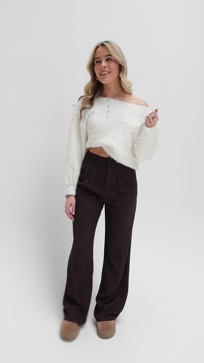 Fay pantalon - bruin