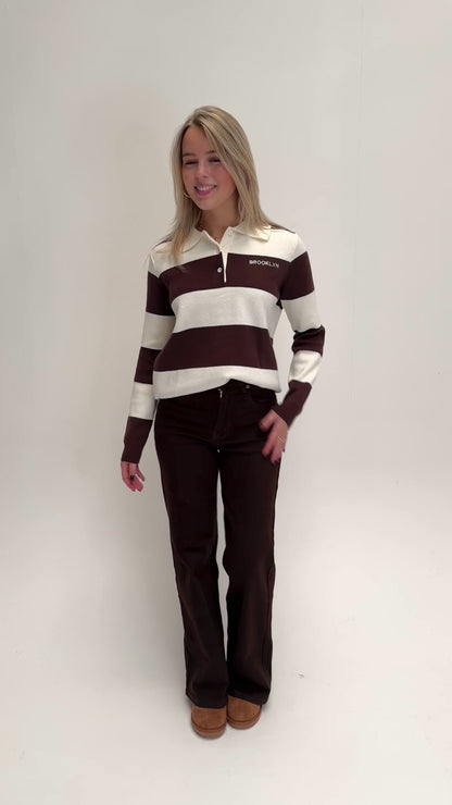 Pip wideleg jeans - bruin