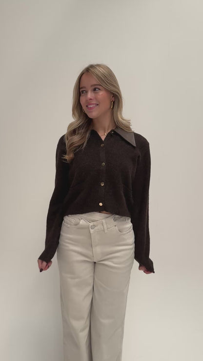 Faith cardigan - bruin