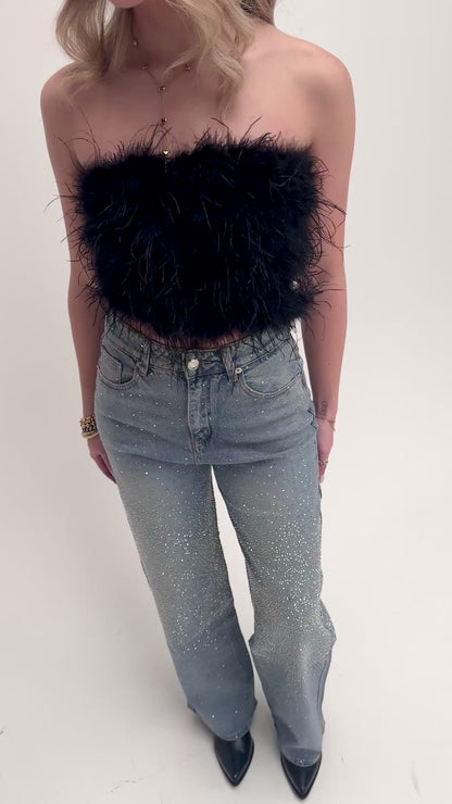 Iconic sparkle glitter jeans