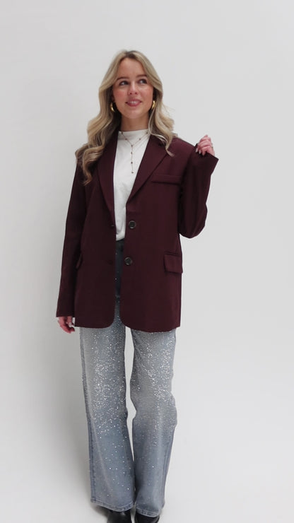 Zarah blazer - bordeaux