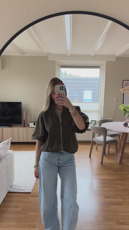 Lilly bomber jacket - armygroen